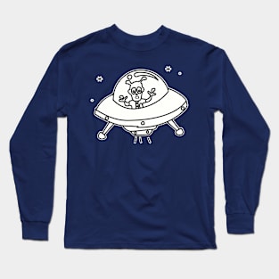 an extraterrestrial craft with its passengers Long Sleeve T-Shirt